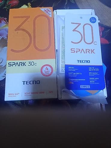 telefolar: Tecno Spark 30C, 128 GB, rəng - Qara, Sənədlərlə — 3
