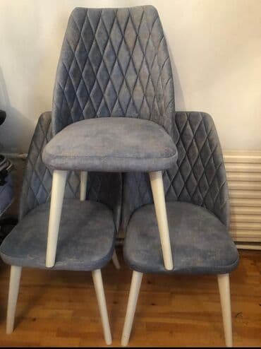 Mətbəx üçün, İşlənmiş, Açılmayan, Dördbucaq masa, 4 stul