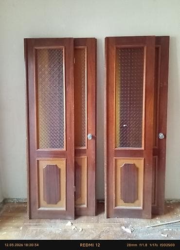 Tavan: Məhsul: Taxta otaq qapıları (şüşəli və taxta panelli modellər) — 4