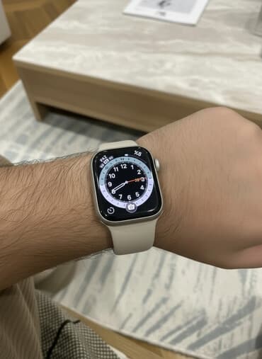 elektrikli saat: İşlənmiş, Smart saat, Apple, Sensor ekran, rəng - Ağ — 1