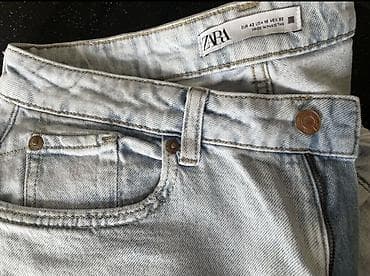Qadın/Unisex cins şalvar dəsti Tünd mavi işçi/utility cinsi - Yüksək — 8