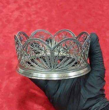 lala.fo posuda: Qənd qabı sovet istehsalı, yaxşı vəziyyətdədir. Materialı melxior — 8