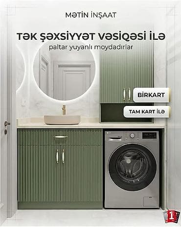 paltar dolablari: Vanna otağı üçün dizayn və quraşdırma xidməti - İstədiyiniz dizaynda — 4