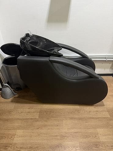 keramik: Salon üçün saç yuma kreslosu - İnteqrasiya olunmuş qara keramik — 2