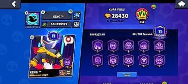 Brawl Stars hesabı – KING™ - Kupa: 28.430 (ən yüksək: 28.431), Liqa