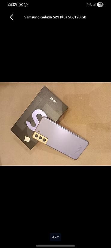 not 10 plus: Samsung Galaxy S21 Plus 5G, 128 GB, Barmaq izi, Face ID — 1