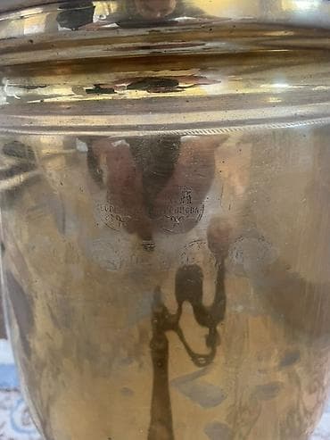 Vinil vallar: Qədim samovar, 1890 il, Mis, Vəziyyəti: Yaxşı — 2