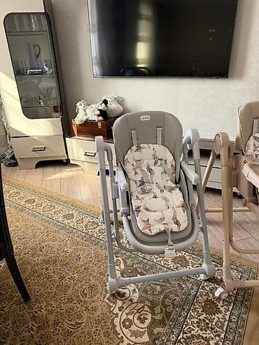 стулья тонет: Uşaq üçün çoxfunksiyalı yemək və yelləncək kreslosu - 2-si 1-də: həm — 2