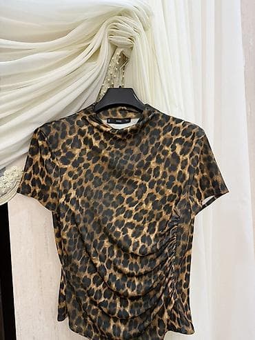acki modelleri: Leopar naxışlı qadın bluzası - Brend: MNG (etiketdə göstərilir) - — 1