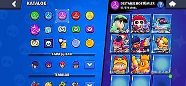 tava: Brawl Stars hesabı – yüksək səviyyəli oyun profili - Kupa yolu: 30 — 7
