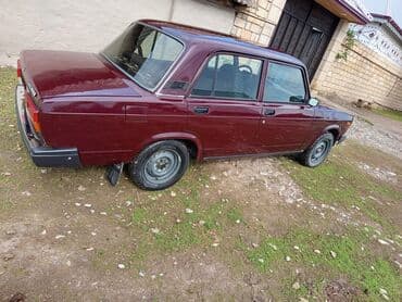 радиатор охлаждения опель вектра б: LADA 2107 sedan - Korpus: 4 qapı, tünd bordo rəng, xrom arxa bamper — 2