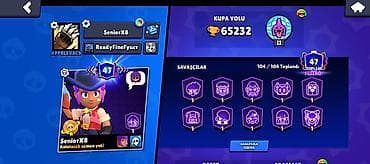 oyun adları: Brawl Stars oyun hesabı – yüksək səviyyəli kolleksiya - Kupa yolu — 3