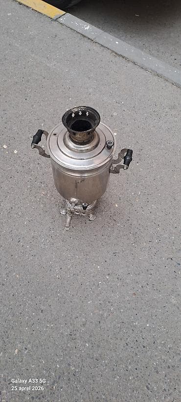 seyyar kofe masini: İşlənmiş Od Samovar, 5 l, Pulsuz çatdırılma — 2