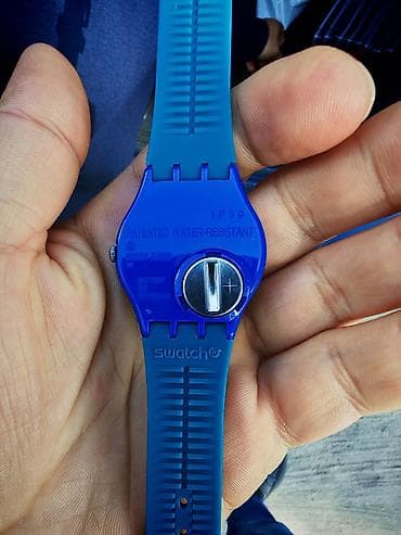 Смарт браслеты: Наручные часы, Swatch, цвет - Голубой — 2