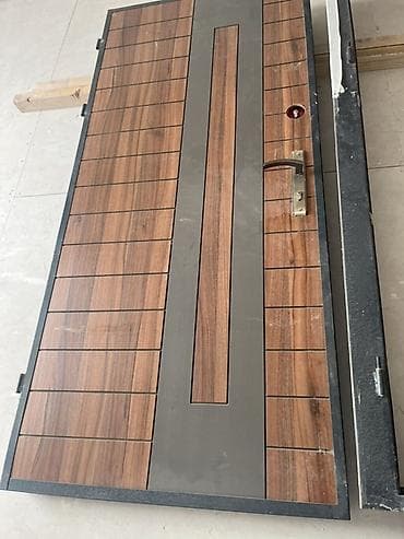 demir qapi bezekleri: Dəmir giriş qapısı dəsti 205x90 - Material: polad/dəmir karkas — 3