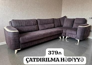 Mebel: Künc divan, İşlənmiş, Açılan, Bazalı, Ödənişli çatdırılma — 1