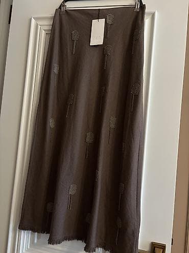 Макси Юбка, Zara, Лен, L — 3