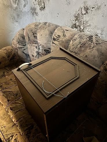 2 qapılı, Qəhvəyi, Taxta, Açılan, Düz dolab