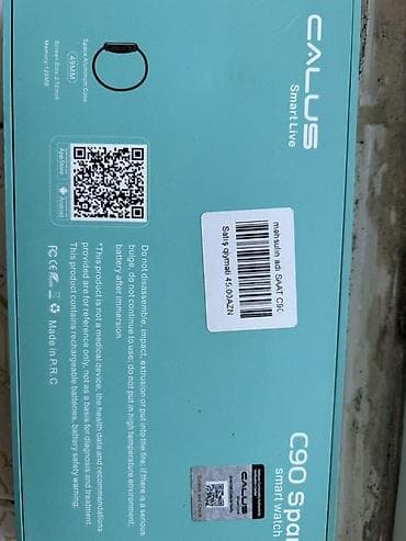 qara kəmər: CALUS C90 Spark ağıllı saat Xüsusiyyətlər: - Ekran: 2.0 inch, 49 mm — 8