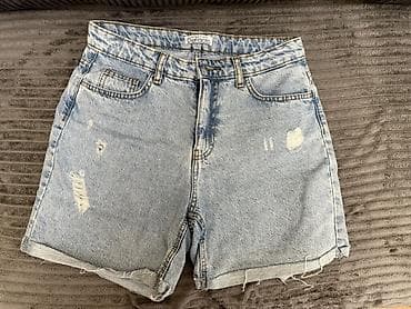 sort: Qadın alt geyim dəsti – 4 ədəd 1) DeFacto şortik – açıq mavi, denim — 1