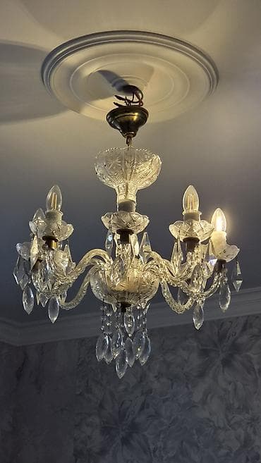 Çılçıraq, 8 lampa, Xrustal