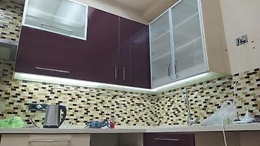 ремонт кухни в хрущевке: Mətbəx mebeli dəsti – müasir dizayn, L formalı yerləşim - Üst və alt — 2