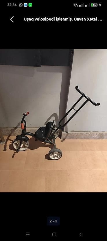 3 təkərli velosiped. ünvan Xətai metrosunun yaxınlığında. endirim lalafo.az -da 3 təkərli velosiped. ünvan Xətai metrosunun yaxınlığında. endirim