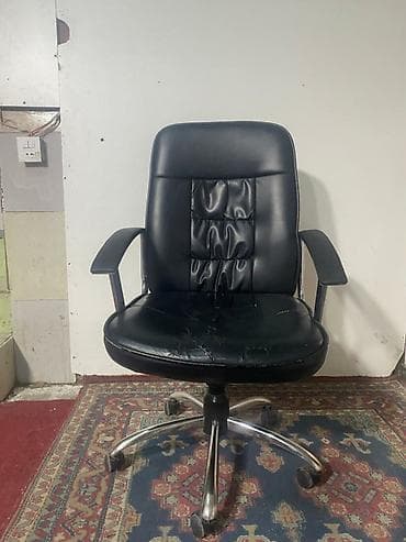 kreslolar ofis ucun: Təkərli, Qolları tənzimlənmir, Süni dəri — 3