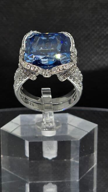 585 prob qızıl qiymeti: Üzük, Gümüş, Sapfir — 6