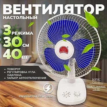 ventil: Changli Crown FT 30A Masaüstü sərinkeş – 3 Sürətli 3 Pərli 40W . ❄️ — 2