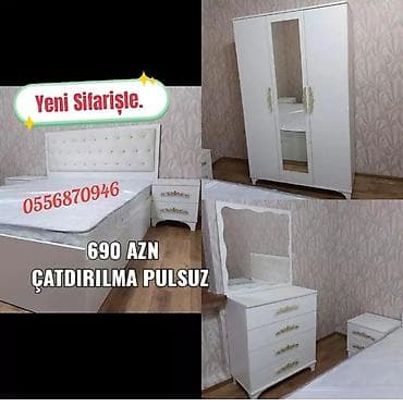 mebel skaflar: Yataq otağı mebel dəstləri – yeni sifarişlə hazırlanır Tərkib: - — 9