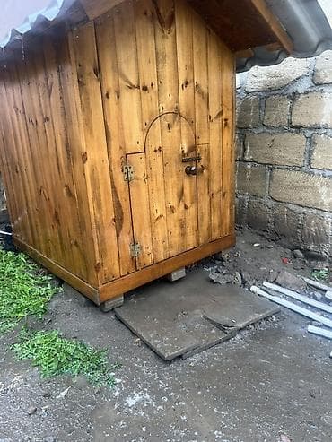 it adları: Taxta it evi - Material: qalın taxta lövhələr, xaricə uyğun olaraq — 3