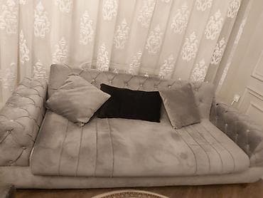 Divan, Yeni, Açılan, Bazalı, Vеlur parça, Çatdırılma yoxdur