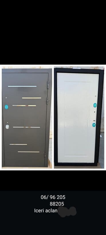 col qapı: Yeni Giriş qapısı 100x210 sm Glazok ilə, Pulsuz çatdırılma, Rayonlara çatdırılma — 2