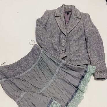 kostyum yubkalar 2020: Qadın dəst – jaket və ətək Mangodan alinib 36-S razmer qiymet 100 Azn — 1