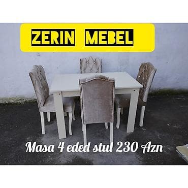 teze mebeller: Təzə stol stul dəst 230 Azn. Endirim olunub topdan qiymətə pərakəndə — 1