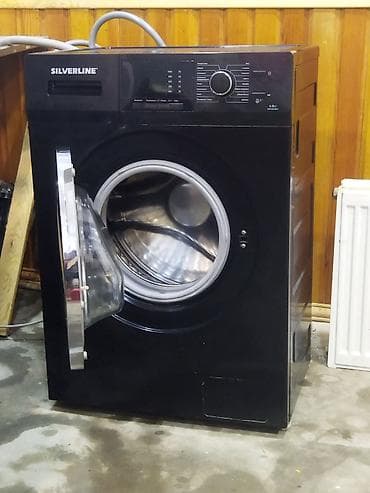 yük maşını: Silverline ön yükləməli paltaryuyan maşın - Rəng: qara, iri şüşə — 3