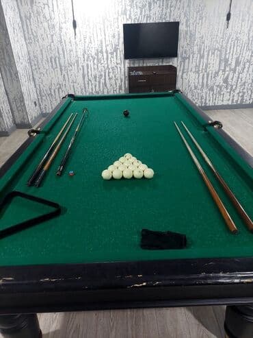 qalatasaray formasi: Bilyard masası – klassik dizayn - Rəng: qara korpus, yaşıl örtük - — 6