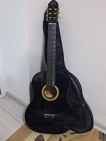 (Çanta ilə birlikdə) Klassik akustik gitara – qara rəng - 6 simli