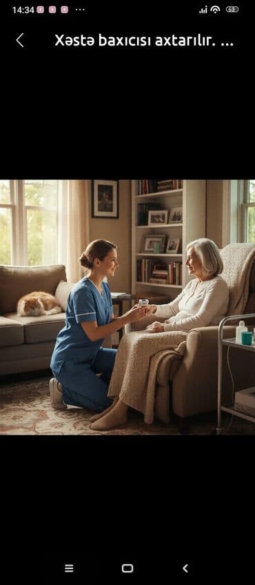 Xəstə baxıcısı xidməti. COOX XAIS 50 YUXARI ZENG ELEMEYIN - Evdə lalafo.az -da Xəstə baxıcısı xidməti. COOX XAIS 50 YUXARI ZENG ELEMEYIN - Evdə