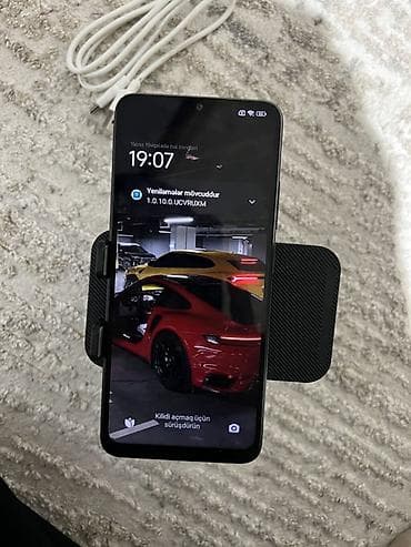 telfonlar yeni: Redmi 12C, 128 GB, rəng - Qara, Barmaq izi — 5