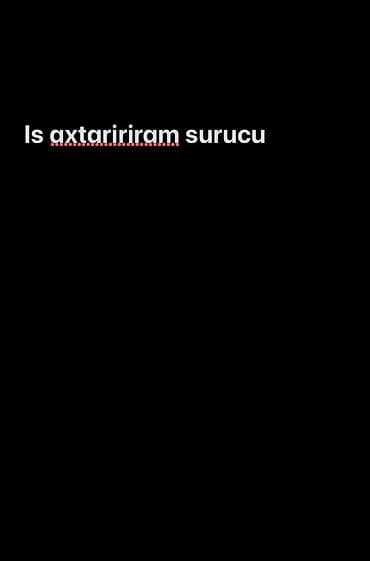 fermada is axtariram: Şəxsi sürücü, 25 yaş, stajı 4 il, Nəqliyyat təmin edilir — 1