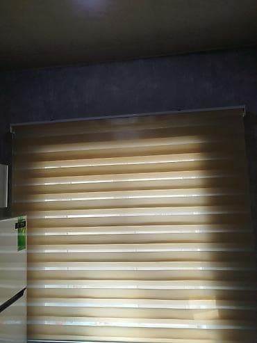 Zebra tipli jalüz pərdə - Rəng: açıq bej/şampan tonlarında - Naxış