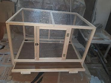 Птицы: Teze tixilma boyuk olculu qefesler.alti setka ustu padnoslu ve yerden — 2