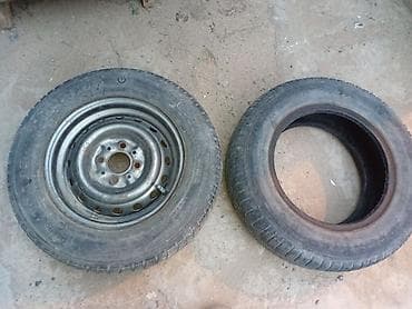 şin və disklər: Məhsul: 2 ədəd minik avtomobili təkəri (1 ədəd diskli, 1 ədəd — 3