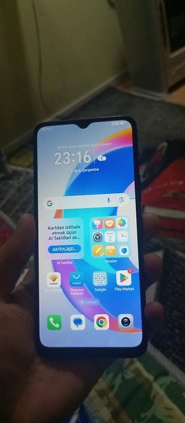 irsad redmi note 9: Honor X5b Plus, 64 GB, rəng - Qara, Sensor, Barmaq izi, Face ID — 6