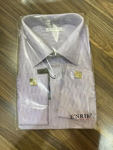 kostumlar: Vizzini markalı kişi köynəyi 42 Razmer - Rəng: Açıq bənövşəyi/lilac — 1