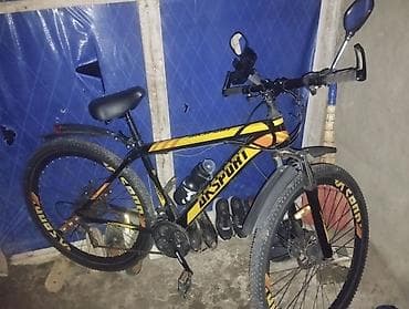 velosiped ramasi satilir: Velosiped – Afsport MTB tipli - Rəng: qara-sarı-narıncı dizayn - — 1