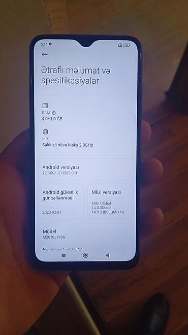 Redmi 9T, 64 GB, rəng - Göy, Barmaq izi, İki sim kartlı — 2