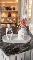 ata üçün hədiyyə: Fiqur, Gips, rəng - Ağ — 12